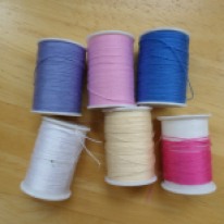 Coloured cotton thread. Photo by Kath Howard (2014)